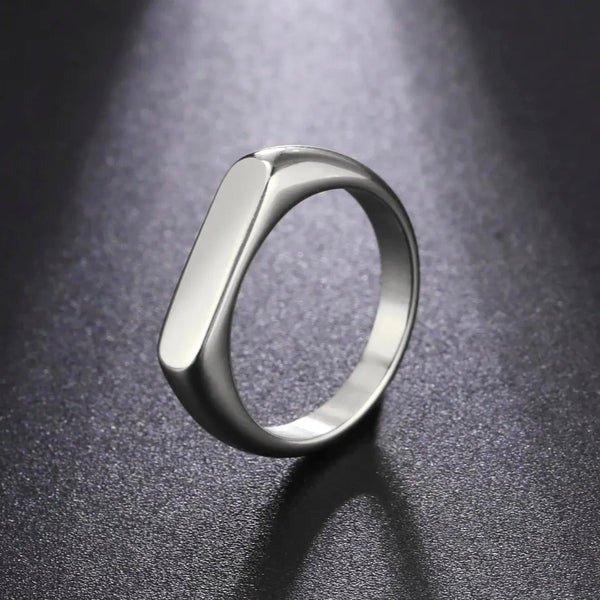 Minimal Italian Silver Ring For Men/Women