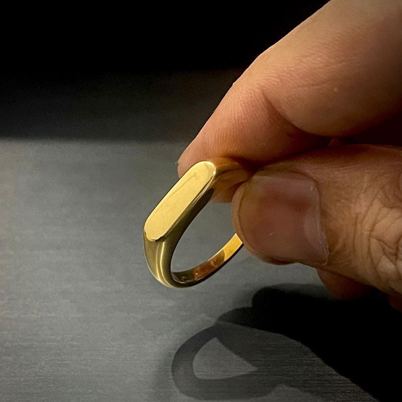 24K Gold Plated Italian Ring For Men/Women